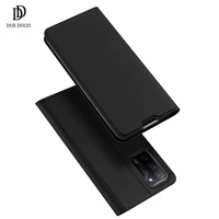 for oppo a53s 5g case dux ducis skin pro magnetic stand flip pu wallet leather case for oppo a53s 5g cover with card slot