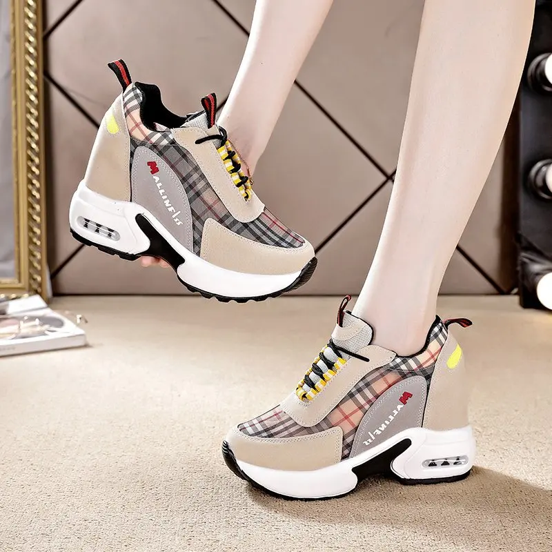 

Women Height Increase Sneakers Spring Fashion Ladies Causal Shoes Woman Leather Platform Shoes Female Sneakers Women Shoes