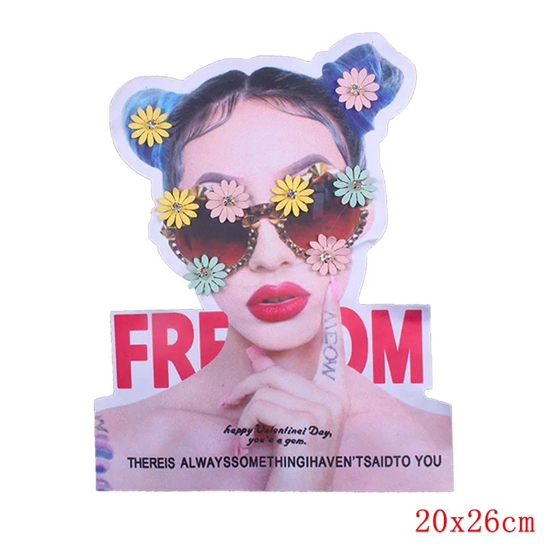 3D печать DIY патч вышитые наклейки Патчи для Одежда из железа на футболке цветок