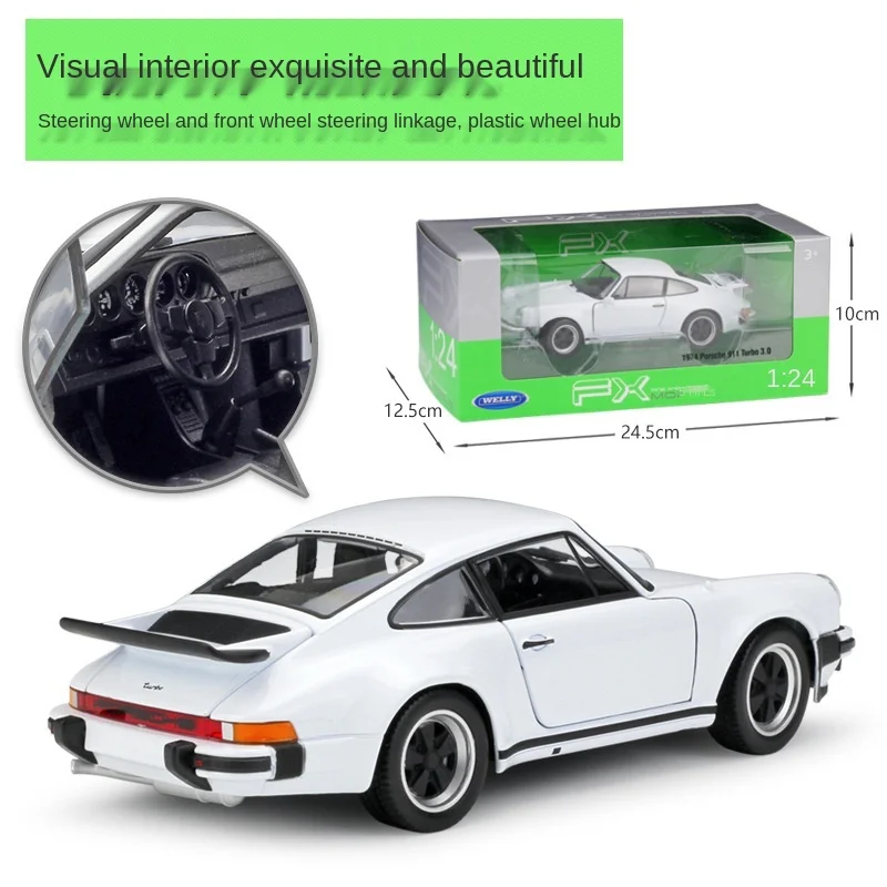 WELLY 1:24 1974 Porsche 911 Turbo3.0 спортивный автомобиль моделирование сплава модель ремесел