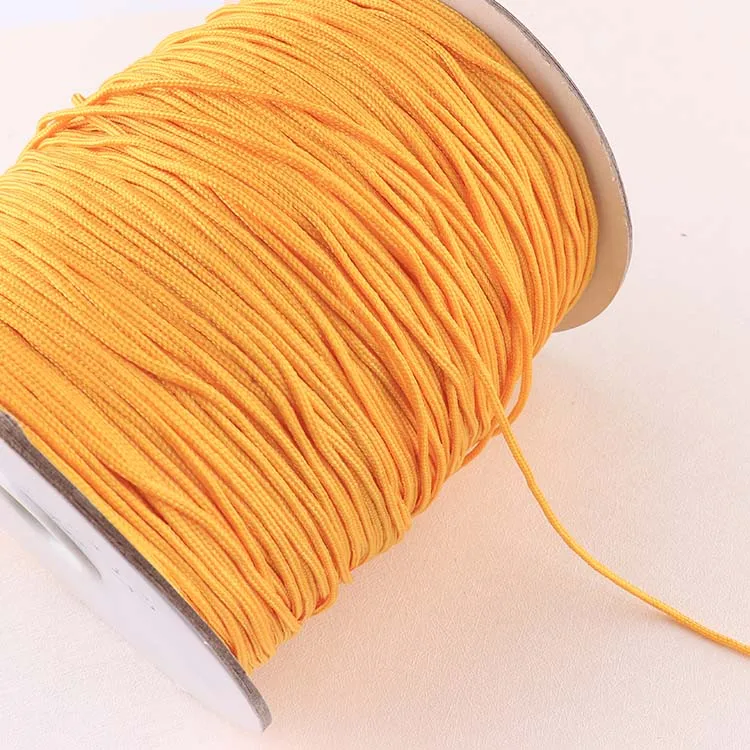 yellow 20m 1,5 мм нейлоновая веревка с сердечником зеленая/желтая цветная одежда парашютный шнур браслет шнур кемпинговая Веревка DIY ручной инструмент - Цвет: yellow 20m