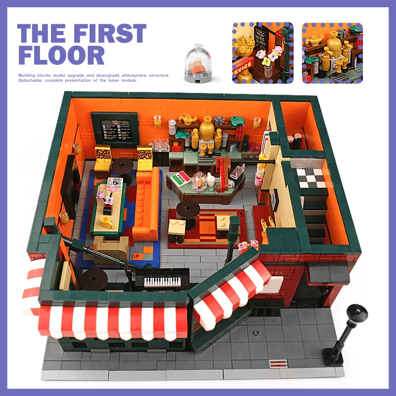 10189 Streetview строительные игрушки совместимы с MOC-34463 центральной Perk теорией