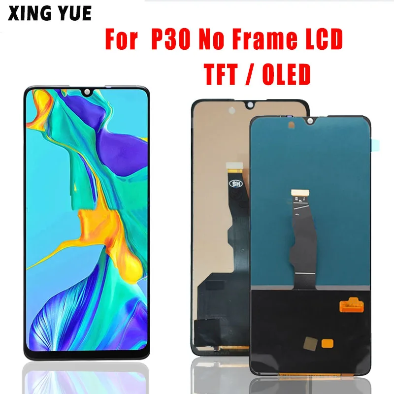 Piezas de Repuesto de digitalizador de pantalla t&aacute;ctil LCD para HUAWEI P30, ELE-L29, ELE-L09, ELE-AL00-0