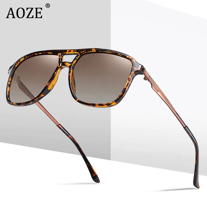 

Солнцезащитные очки поляризационные Uv400 Мужские, модные брендовые дизайнерские качественные солнечные очки для вождения с функцией ночного видения, квадратные, 2021