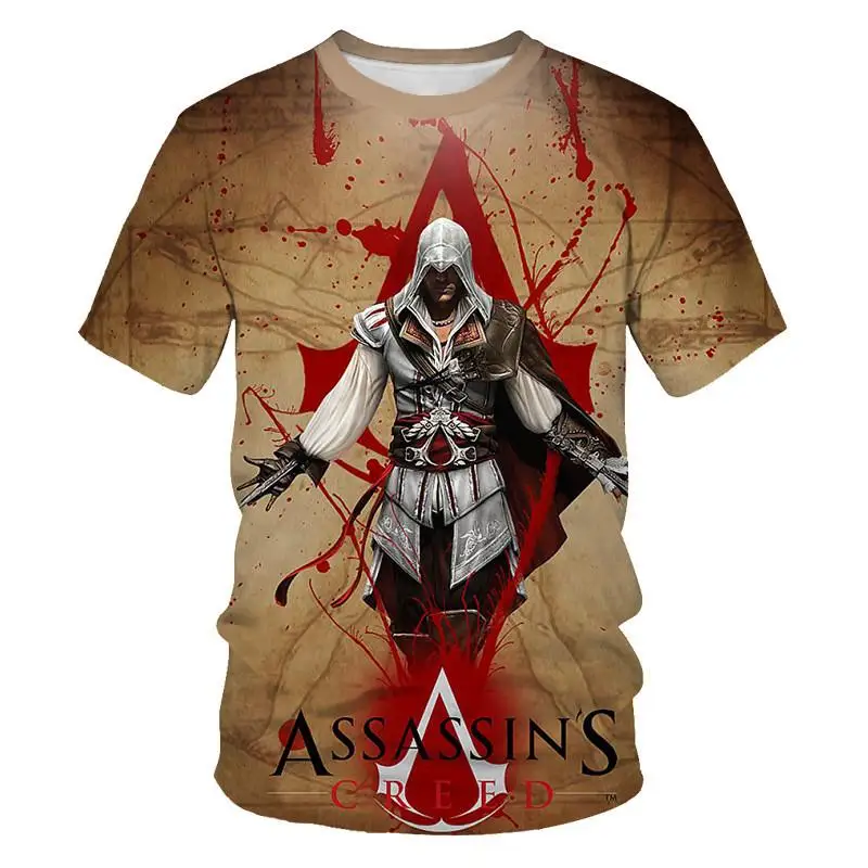 3D печать Алтай Изображения Топ с коротким рукавом Assassin's Creed серии мужская и