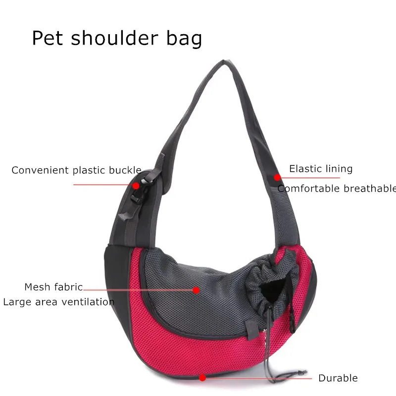 Pet Puppy Carrier S/L походная сумка через плечо для собак из сетчатой ткани Оксфорд