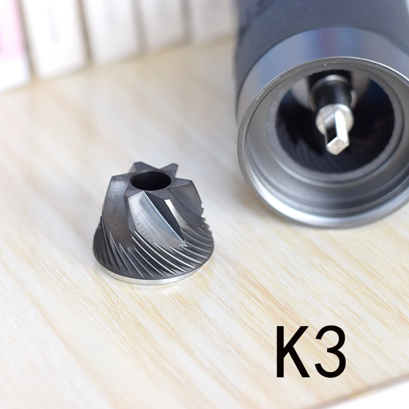 Kingrinder-molinillo de Caf&eacute; manual, molino port&aacute;til de acero inoxidable 420, 38mm/48mm, rebaba K1 k2 k3-1
