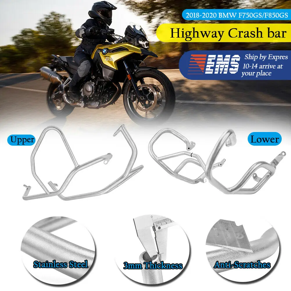 Защита двигателя мотоцикла краш бар Рамка протектор верхний нижний Набор для BMW