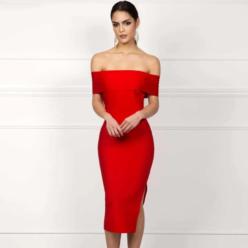 Новинка 2019 женское сексуальное облегающее платье INDRESSME с открытыми плечами и