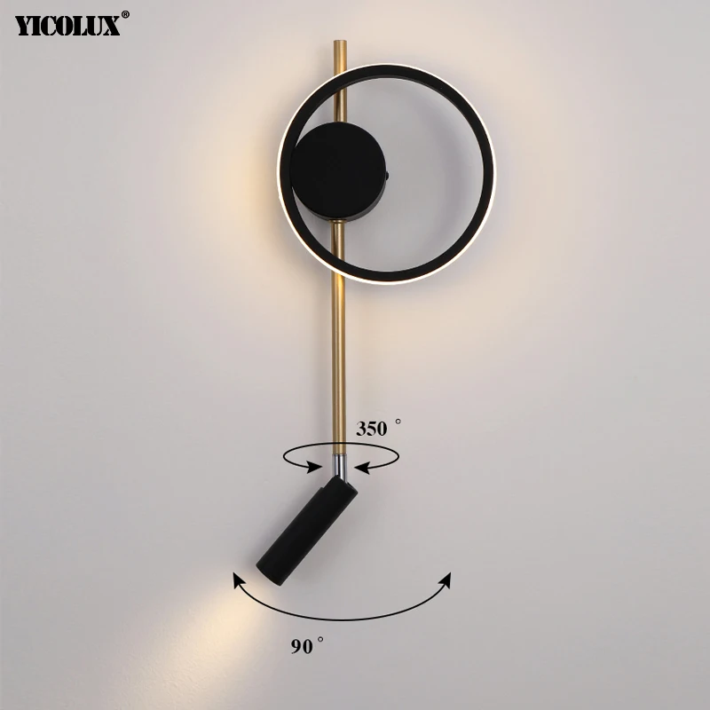 Креативное домашнее украшение современные новые светодиодные настенные лампы