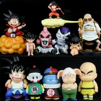 bandai dragon ball son goku chiaotzu kuririn frieza buu master roshi action figure model toys collectibles fans gift