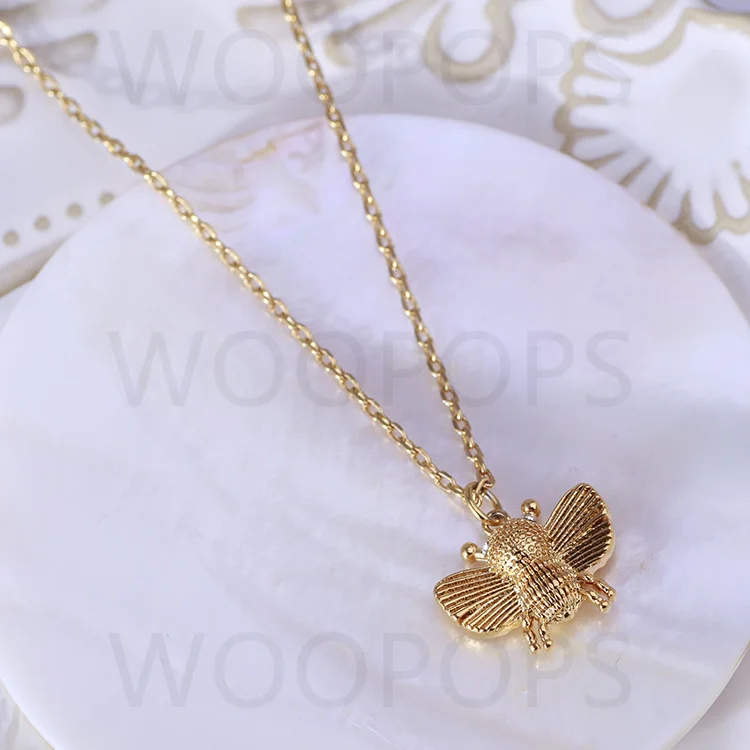 

39CM Necklace With Cute 1.2CM Animal Pendant For Women Fit American Style Gold Color Plated