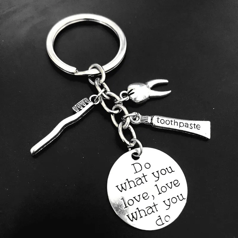 Сделайте то что вы любите вдохновляющий брелок с алфавитом зубная паста