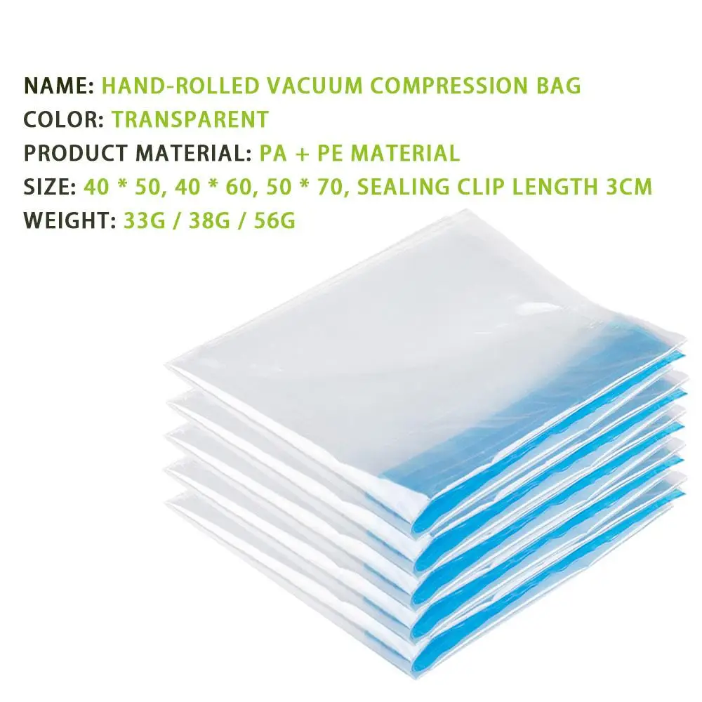 

PA+PE Travel Storage Bag Household Products Vacuum Practical Compression Bag Vacuum Storage Bag Hand Pump Convenient