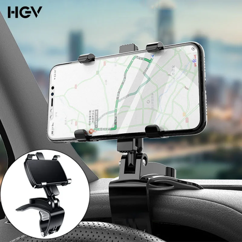 

Car Phone Mount Gravity Cell Phone Holder for Car 360 Degree Rotation Dashboard Clip Mount Compatible for 3-7inch Mobile Phone
