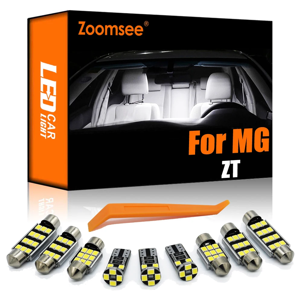 

Zoomsee 8Pcs Interior LED For MG ZT 2001-2005 Canbus Vehicle Bulb Indoor Dome Map Reading Trunk Light Error Free Auto Lamp Kit