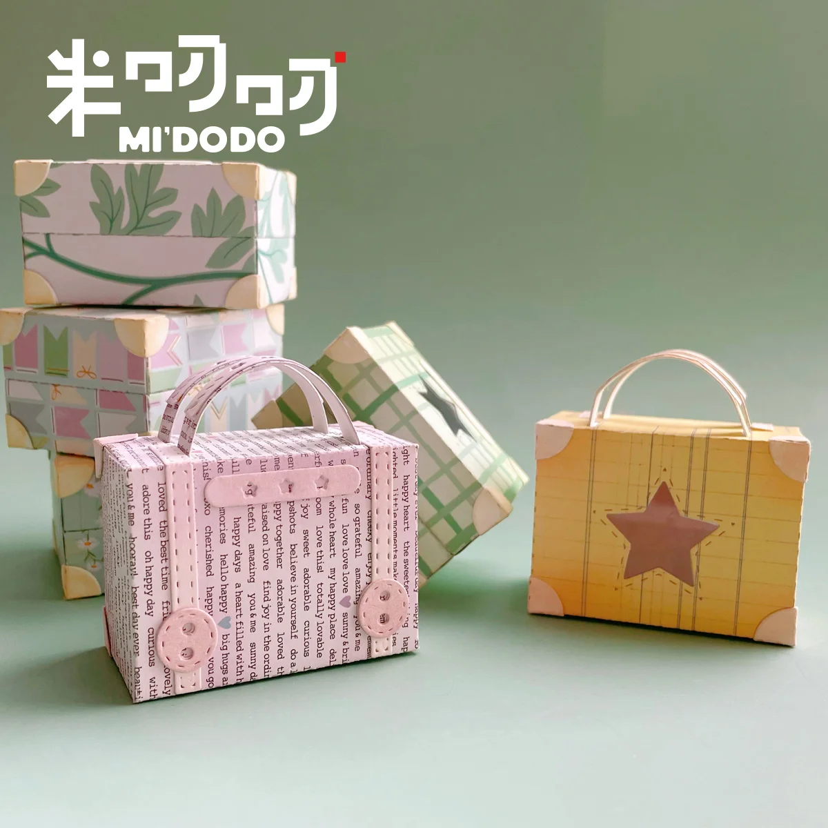 Маленький чемодан металлический Трафаретный вырубной Штамп для DIY Скрапбукинг