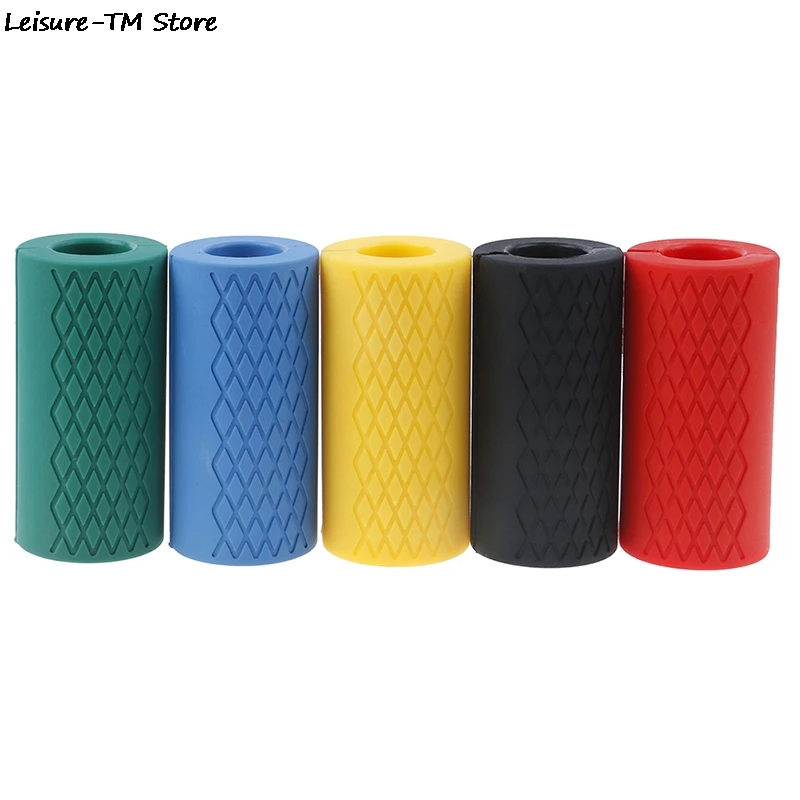 

1 Pc Dumbbell Fat Barbell Grips Thick Bar Handle Pull Up Weightlifting Support Silicon Anti-Slip Protect Pad For Body Building