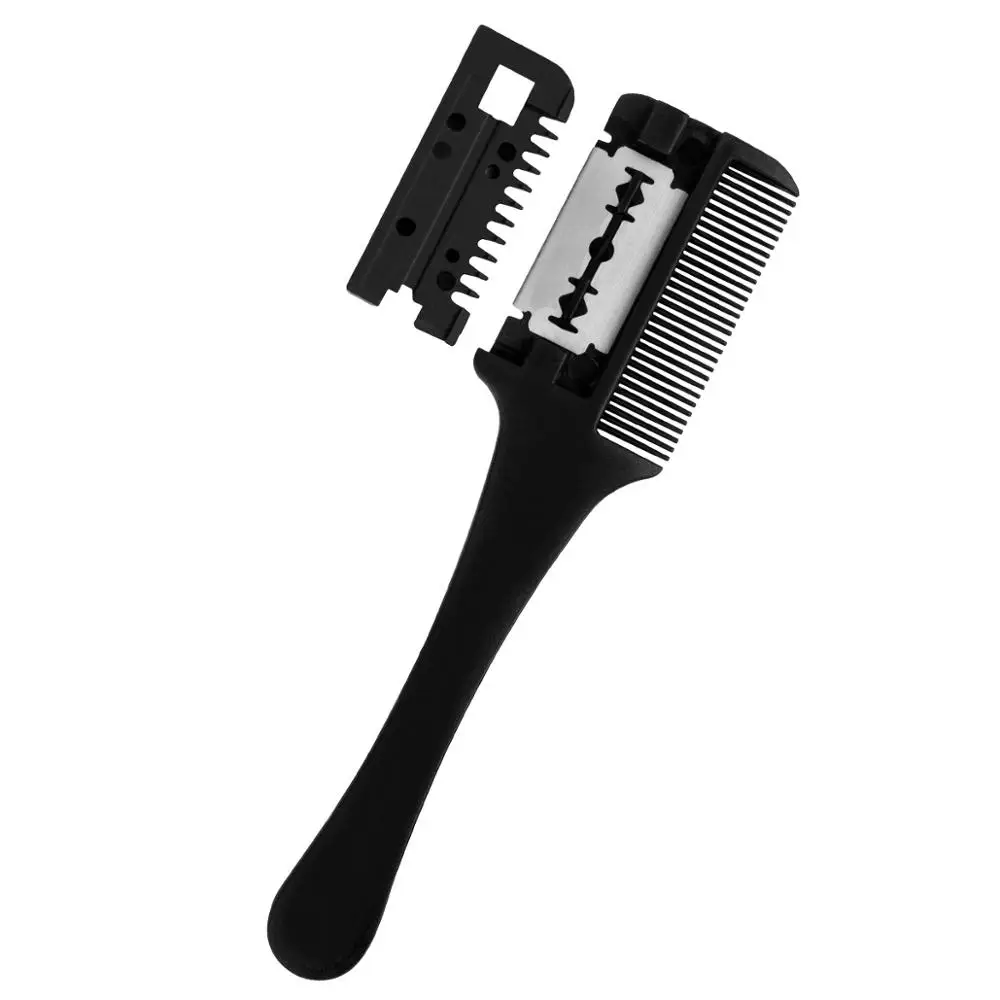 Расческа для бритвы с черной ручкой расческа стрижки и филировки волос дома DIY
