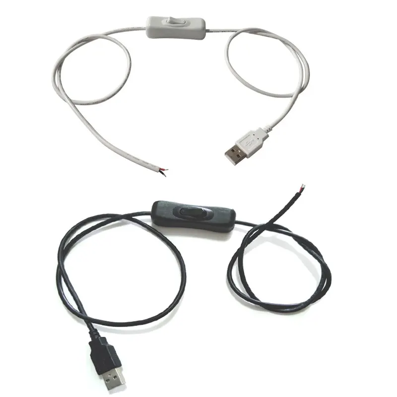 Удлинительный кабель для светодиодной ленты 1 м 5 В USB переключатель 2 контакта 5050