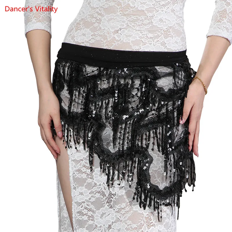 Новый женский танец живота пояса производительность одежда танцевальная под