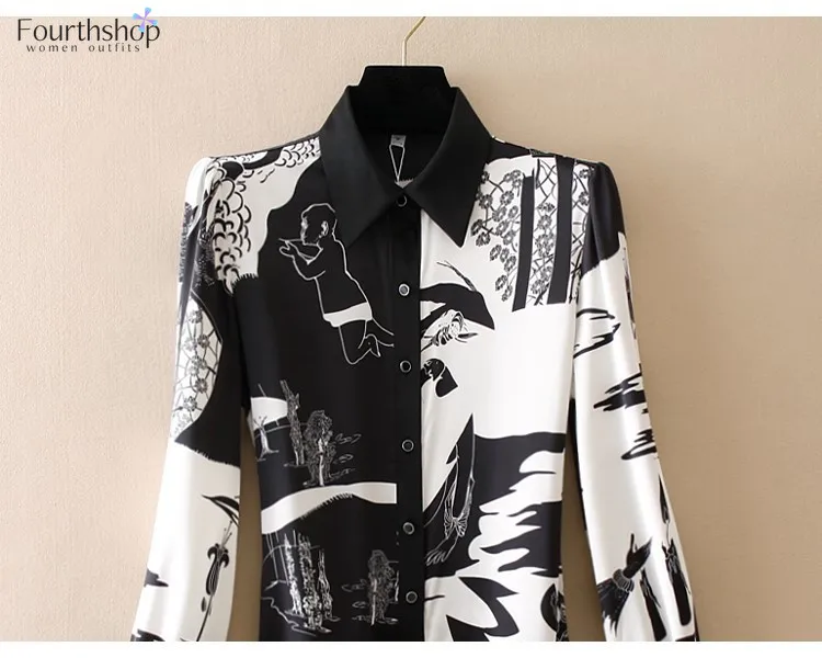 Женское шифоновое боди с длинным рукавом элегантная офисная блузка для работы