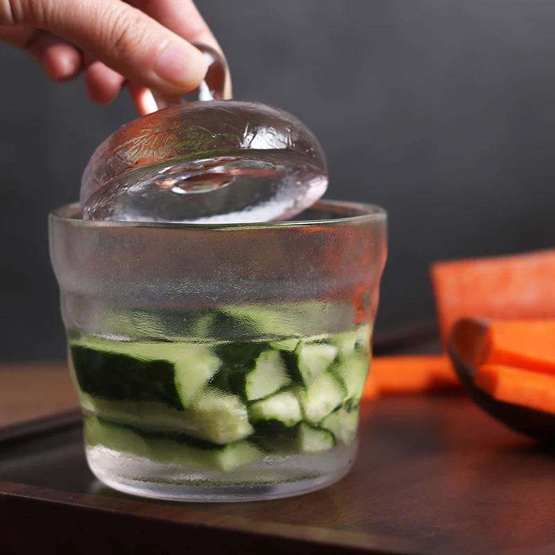 Матовое стекло маринованная банка утолщение кристально чистая в японском стиле