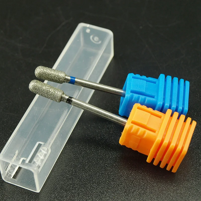 1 шт. 3/32 &quotкруглые Алмазные Заусенцы сверло для ногтей резак из нержавеющей стали