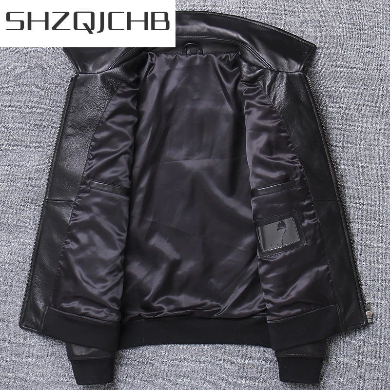 

JCHB 2021 Casual Leather Genuine Jacket Men Sheepskin Coat Autumn Real Leather Jackets Fashion Plus Size Sales Veste Cuir Homme