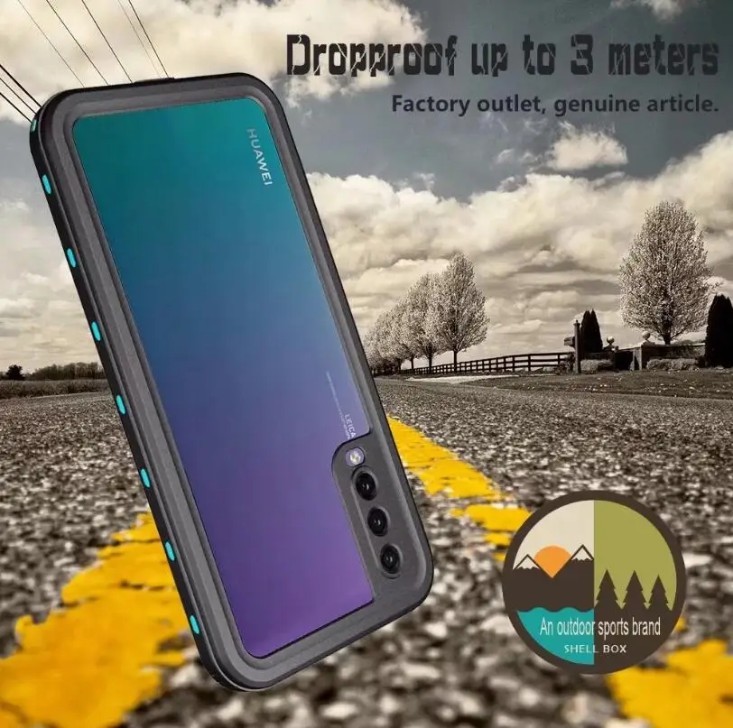 

Phone Case For Huawei P40 P30 p20 Pro Mate30 pro Rugged Phone Shell IP68 Mate20lite Anti-Drop Diving Protective Back Cover