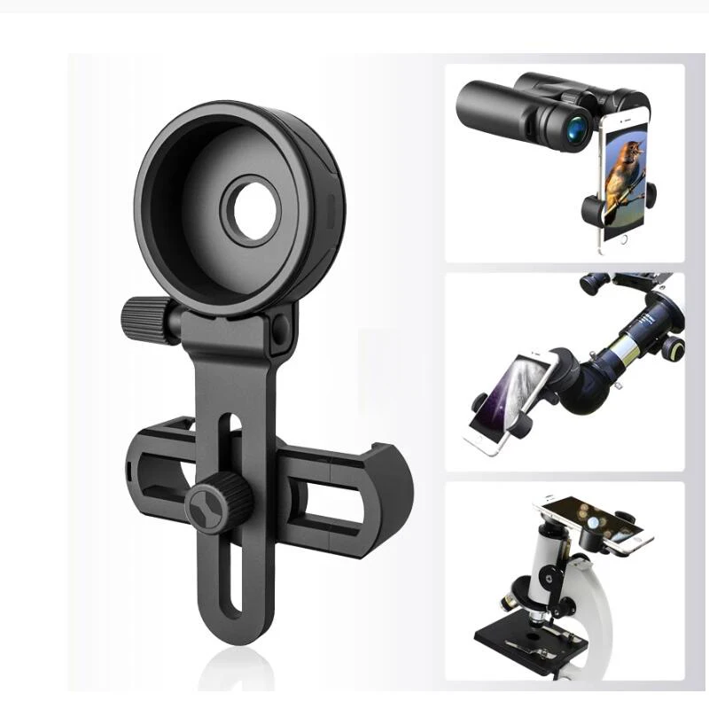 

Upgrade Universal Cell Phone Adapter Bracket Clip Mount Soft Rubber Material for Binocular Monocular Spotting Scope Telescope