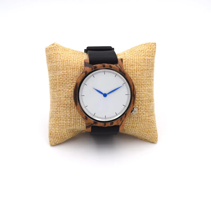

Luxury fashion Couple wooden Watch Lovers Quartz Wrist Watches Silicon Strap For Women & Men Analog Wristwatch in Wood Gift Box