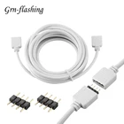 1 м 4 Pin RGB светодиодный лента разъем 1 до 1 разъем Мощность разветвитель кабеля 4pin Женский удлинитель постоянного тока разъем провода для RGB светодиодный полосы светильник