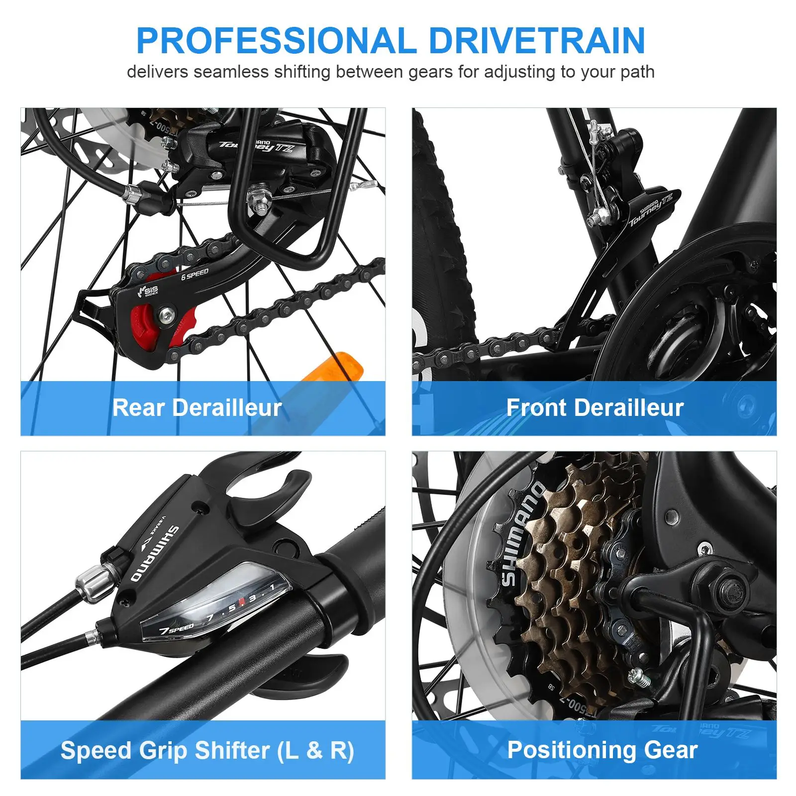 

21 Speeds Mountain Bike Mountain Bike Stable Awesome Speed Riding Bike Mountain Bicycle Biking for Youth Adult Adventurer