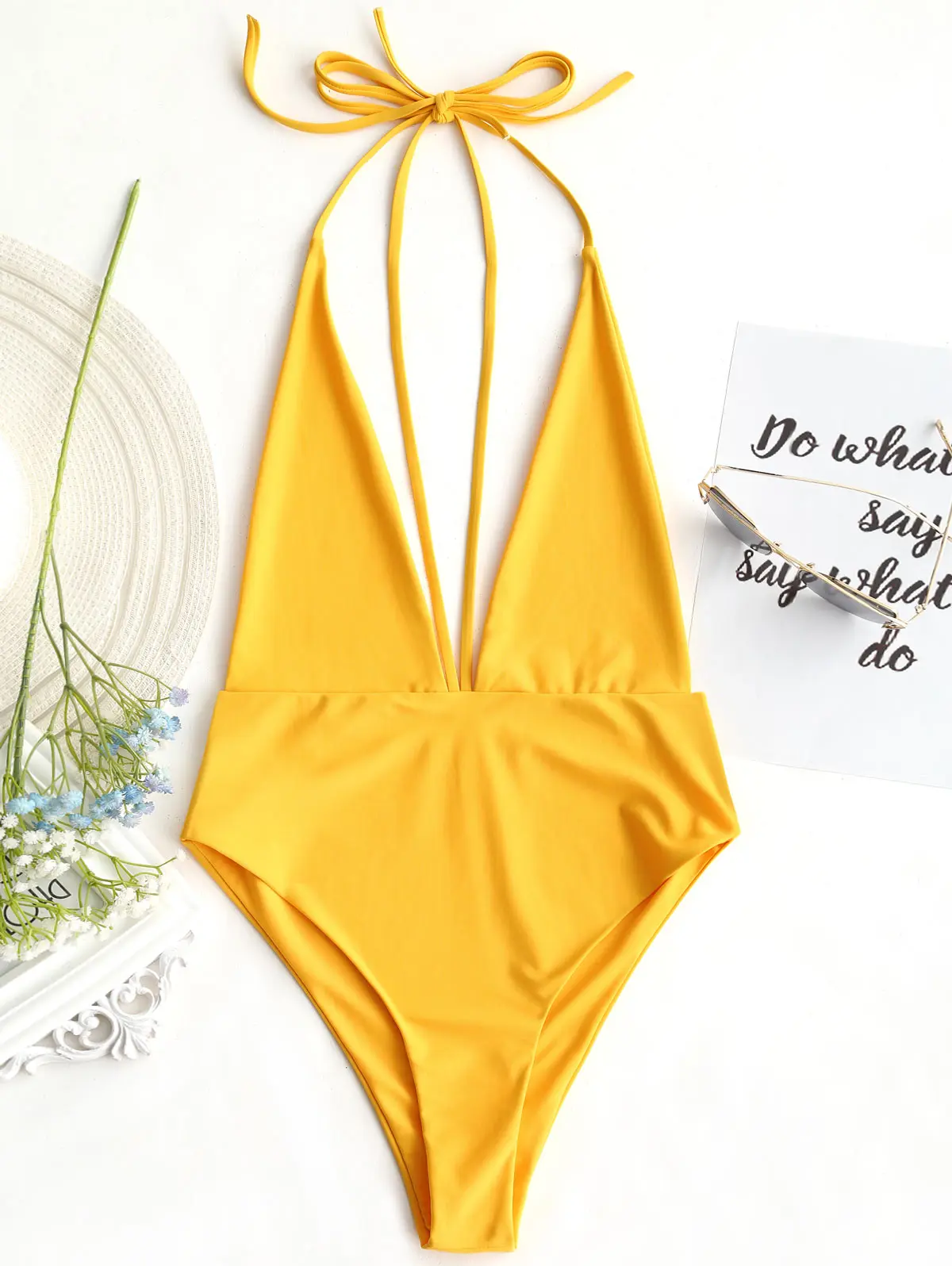 Женский сплошной купальник с открытой спиной и спиной| |