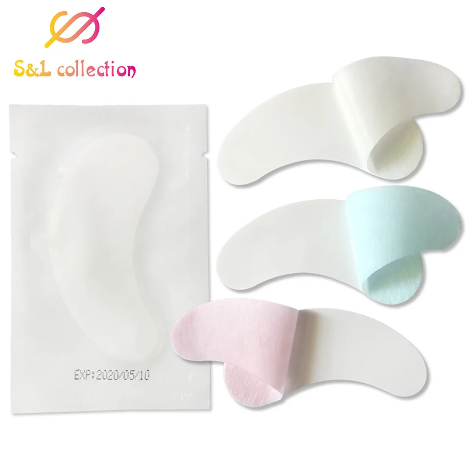 50 Pairs Eyelash Extension Paper Patches Grafted Eye Stickers Eyelash Under Eye Patch Eye Skin Care Hydrogel Eye Patch