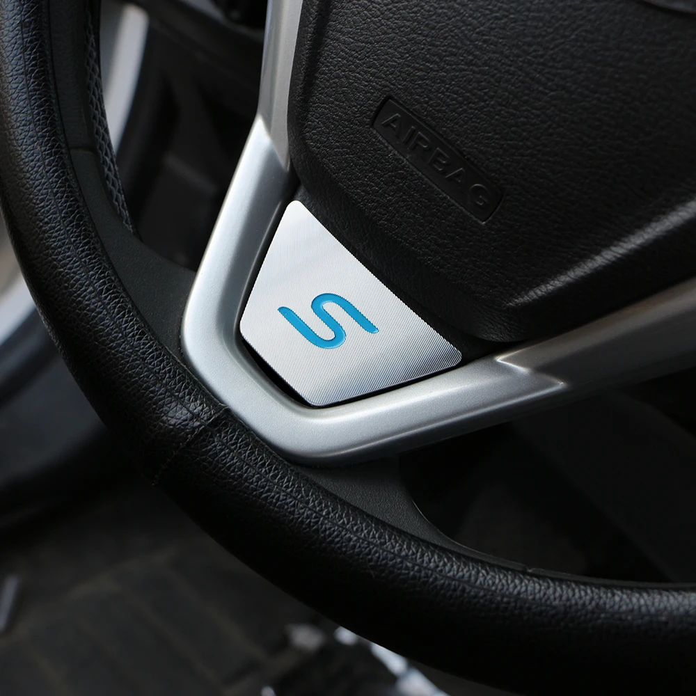 Логотип Daefar St S наклейка на руль с блестками АБС пластик хром покрытие s для