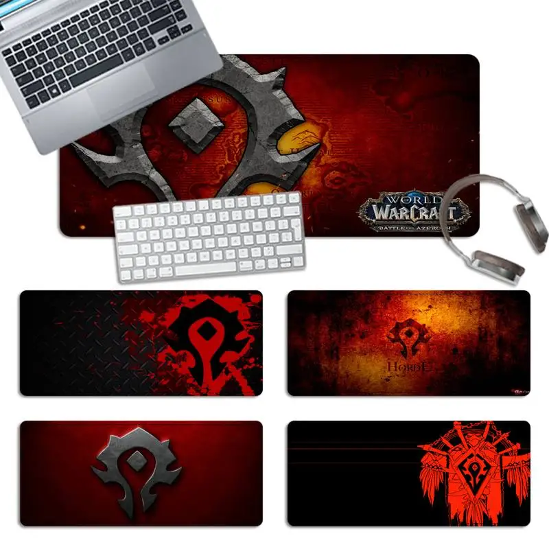 

World of Warcraft For the Horde Logo Mouse Pad Laptop Computer Mause Pad Desk Mat For Big Gaming Mouse Mat For Overwatch/CS GO