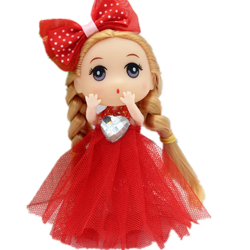 12 см мини милые куклы принцессы маленькая девочка кукла игрушки свадебное платье