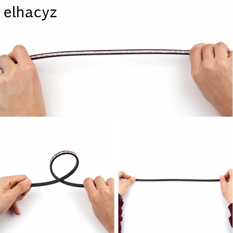 6 шт./лот новый черный пластиковый ободок со стразами для детей и взрослых ширина 5