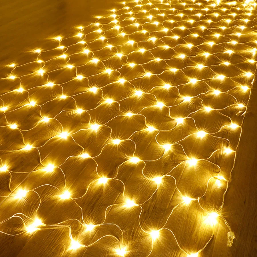 

10x1M 580 LED Net Mesh String Light Outdoor Garden Wall Background Fairy Net Light Wedding Party Window Curtain Fairy Light