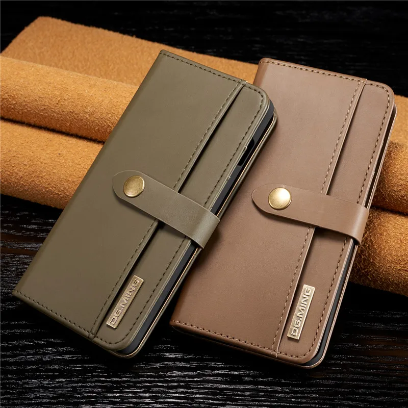 Роскошный кожаный чехол S10plus для samsung Galaxy S8, S9, S10 Plus, S10E, Note 9, 8, S7 Edge, Магнитный съемный флип-Кошелек, Чехол для карт