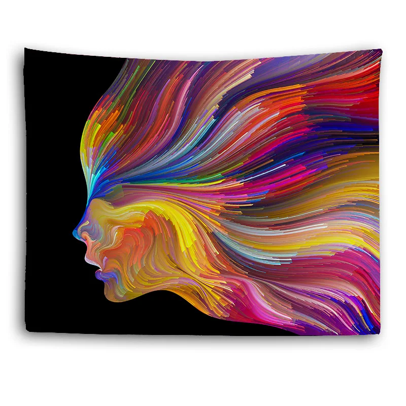 Горячая Распродажа арт поток краски гобелен подвесная люстра цвета ткань