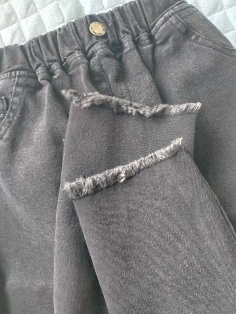 Джинсы для девочек Детская демисезонная одежда брюки мальчиков детские