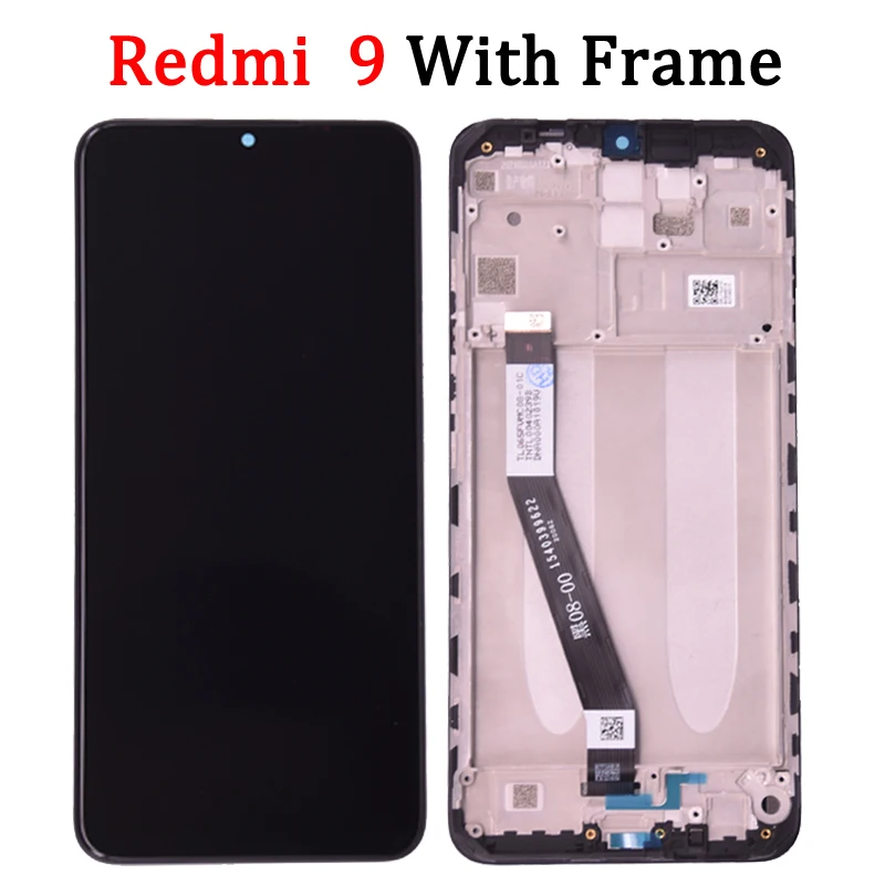 6 53 inches screen for xiaomi redmi 9a 9c display lcd touch screen digitizer for redmi 9 lcd replacement phone parts assembly free global shipping