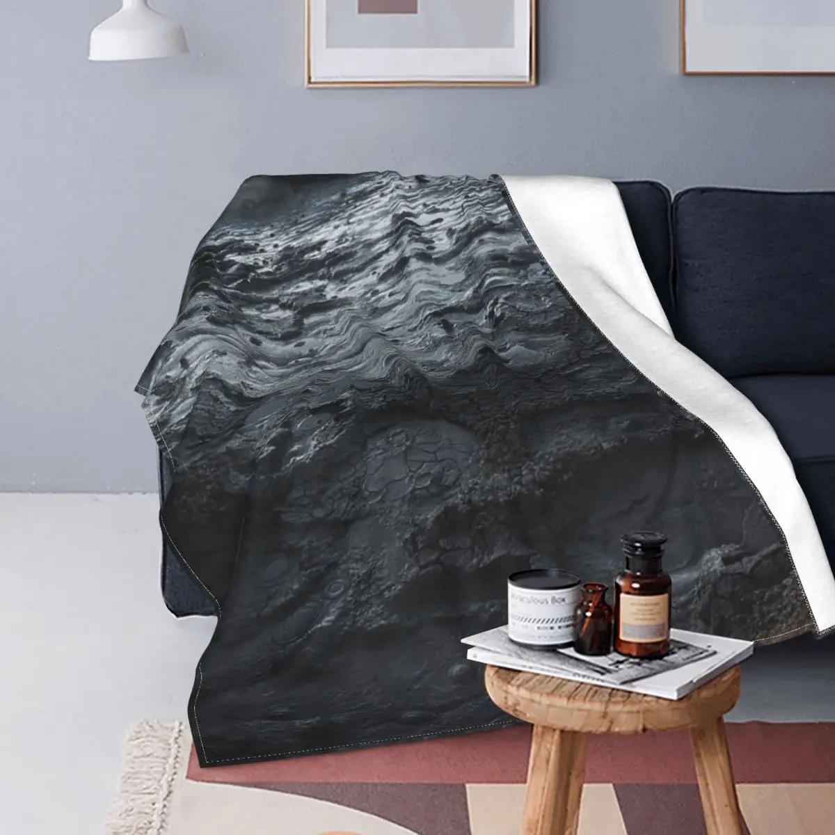 

Manta de textura volcánica de las Highlands bolivianas, colcha de cama a cuadros, colcha de 90 muselina, mantas receptoras