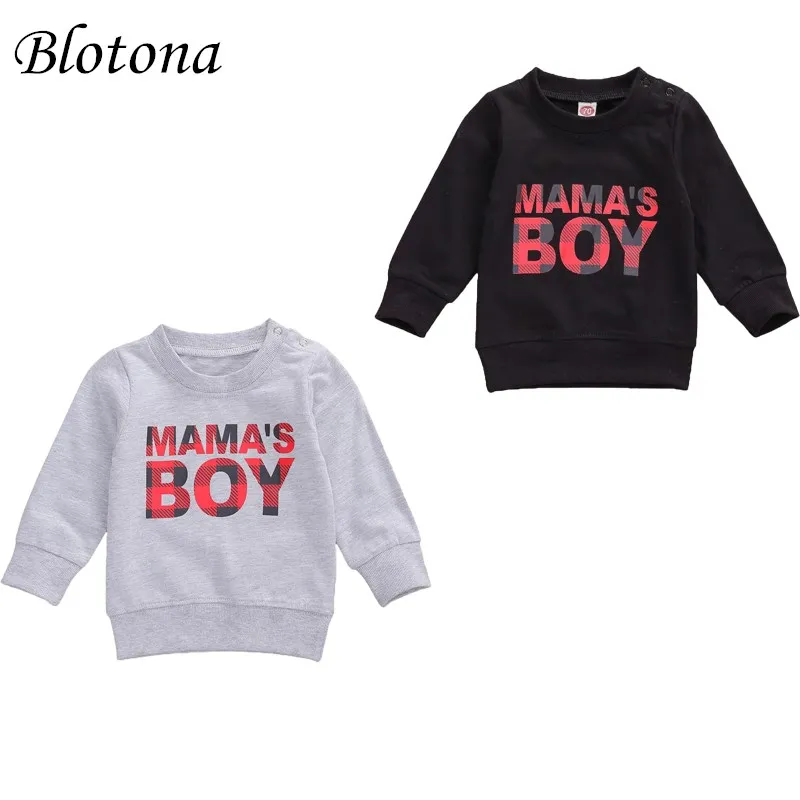 

Толстовка с длинным рукавом и круглым вырезом для маленьких мальчиков