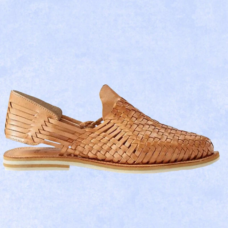 

Новинка лета 2022, мужские сандалии на плоской подошве, мужская повседневная универсальная обувь для отдыха, большие размеры