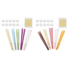 Удалитель ушной серы набор с подсвечником капельный щит тампоны из 10 слуховых массажеров с подогревом полый конус пчелиный воск Очистка