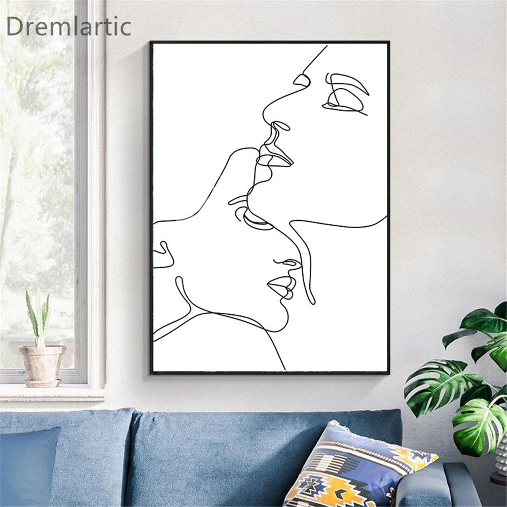 

House And White Abstract Wall Art Canvas Paint Abstract Nordic Posters Minimalist Living Room Decor21-0202-16